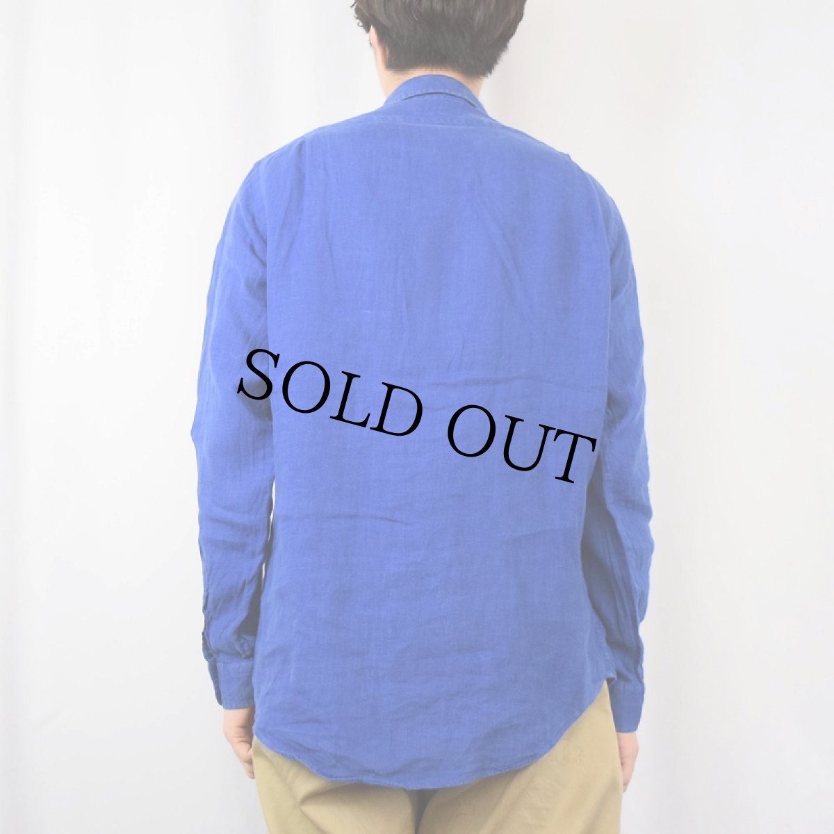 画像3: POLO Ralph Lauren "CUSTOM FIT" リネンシャツ M (3)