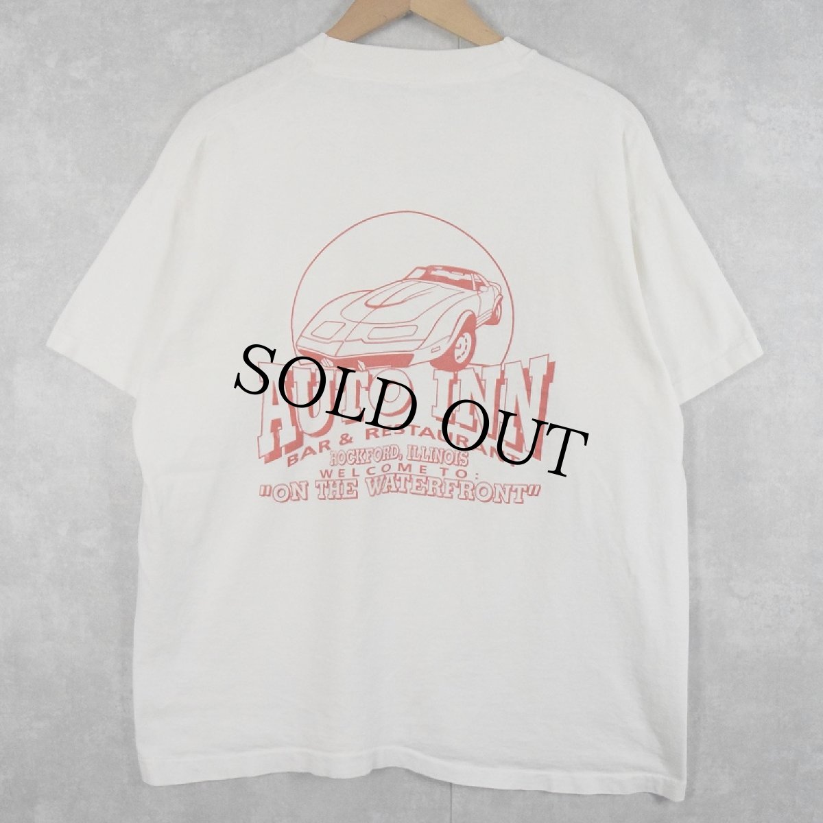 画像2: 90's Budweiser BUD LIGHT USA製 ビールプリント ポケットTシャツ XL (2)