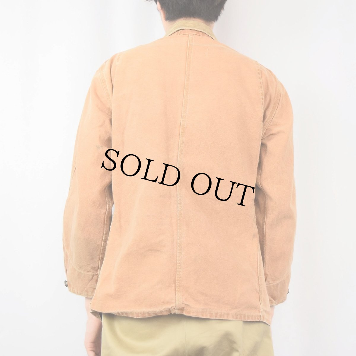 画像3: 40〜50's Carhartt ハートタグ ガチャポケ ダックカバーオール (3)