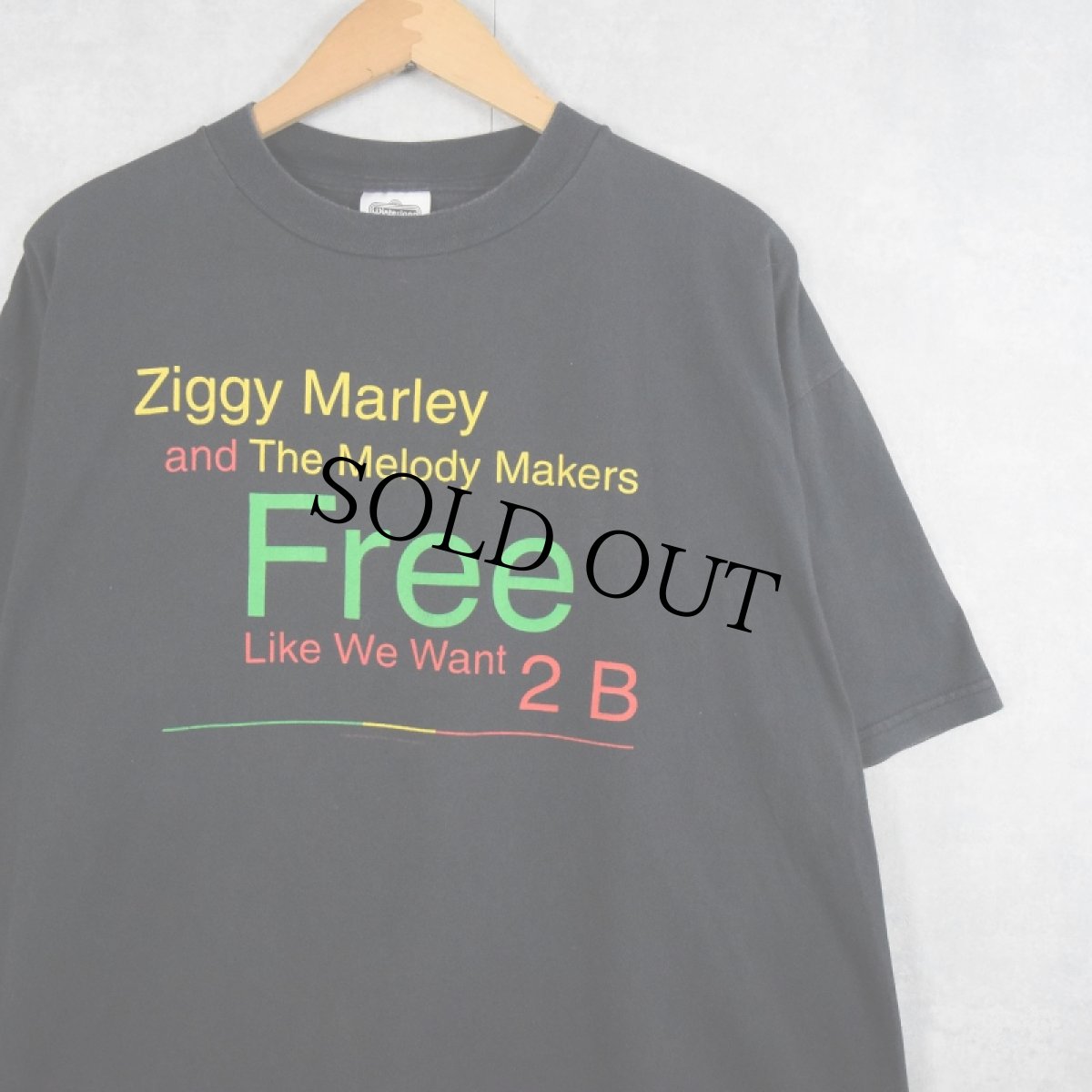 画像1: Ziggy Marley and the Melody Makers レゲエミュージシャンTシャツ XL (1)