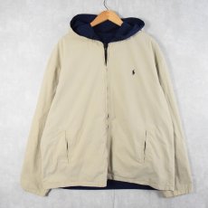 画像1: POLO Ralph Lauren リバーシブル フーデッドコットンジャケット XL (1)