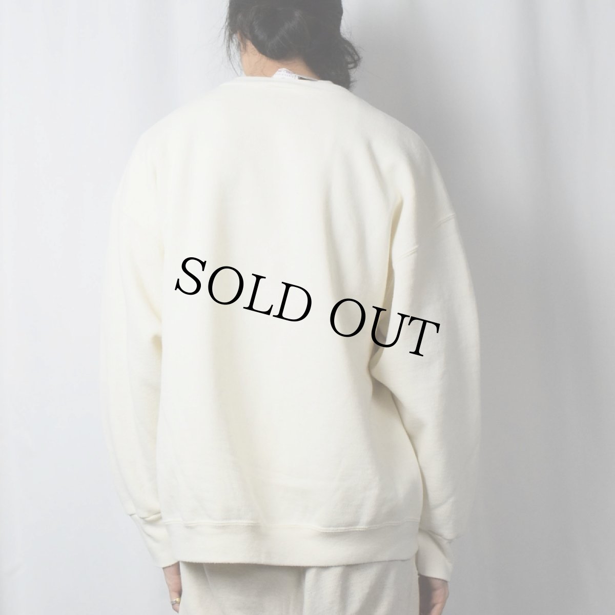 画像3: 90's Robert J May USA製 "VOLTAIRE" 犬プリントスウェット XL (3)