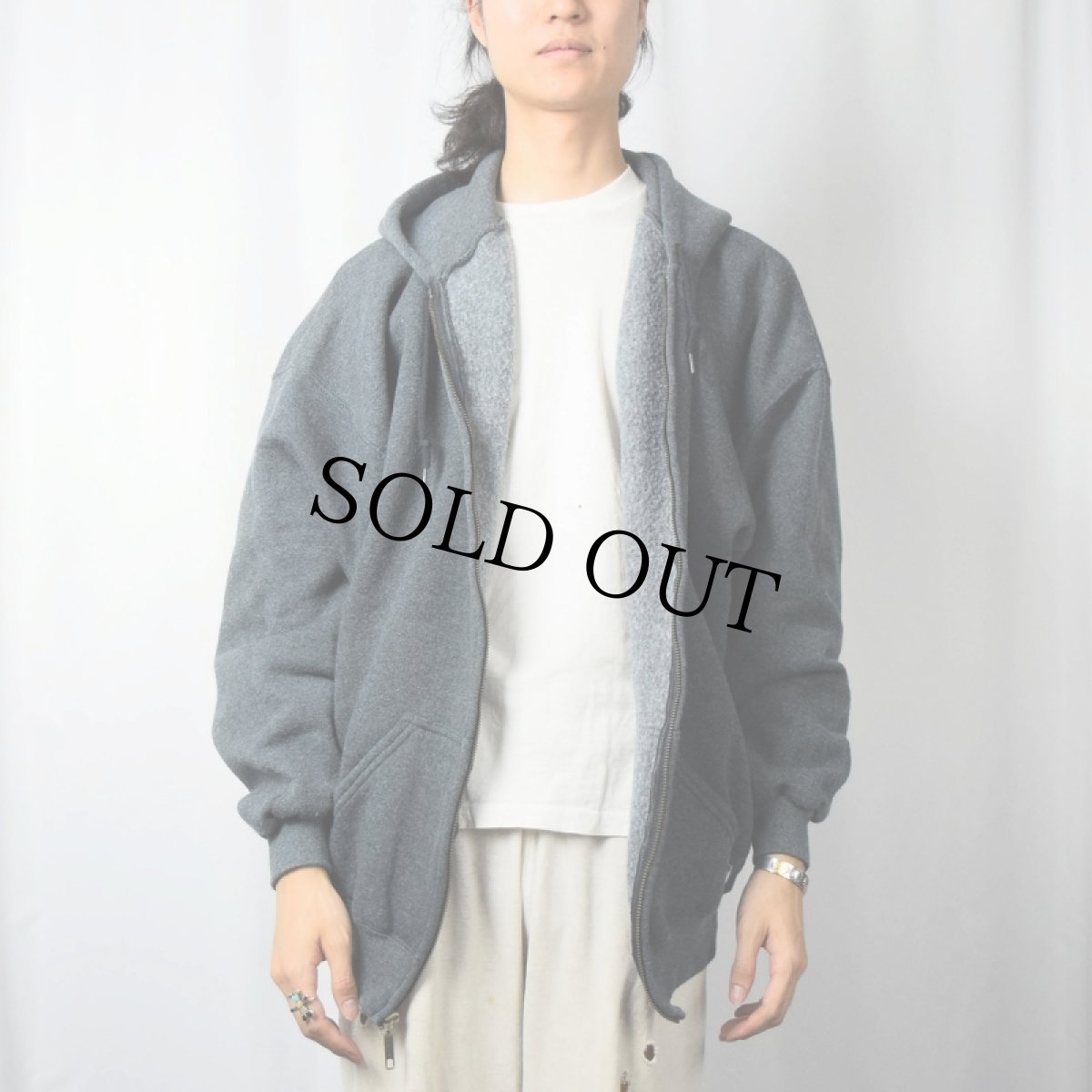 画像2: 90's DISCUS ATHLETIC スウェットジップパーカー 2XL (2)