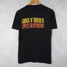 画像2: 80's GUNS N' ROSES USA製 ロックバンドTシャツ BLACK XL (2)