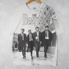 画像1: THE BEATLES 大判プリント ロックバンドTシャツ XL (1)
