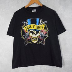画像1: 1991 GUNS N' ROSES USA製 "GET IN THE RING MOTHERFUCKER" ロックバンドツアーTシャツ BLACK XL (1)