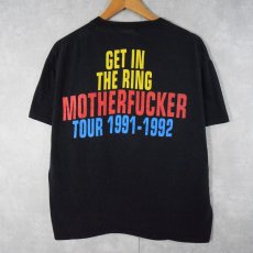 画像2: 1991 GUNS N' ROSES USA製 "GET IN THE RING MOTHERFUCKER" ロックバンドツアーTシャツ BLACK XL (2)