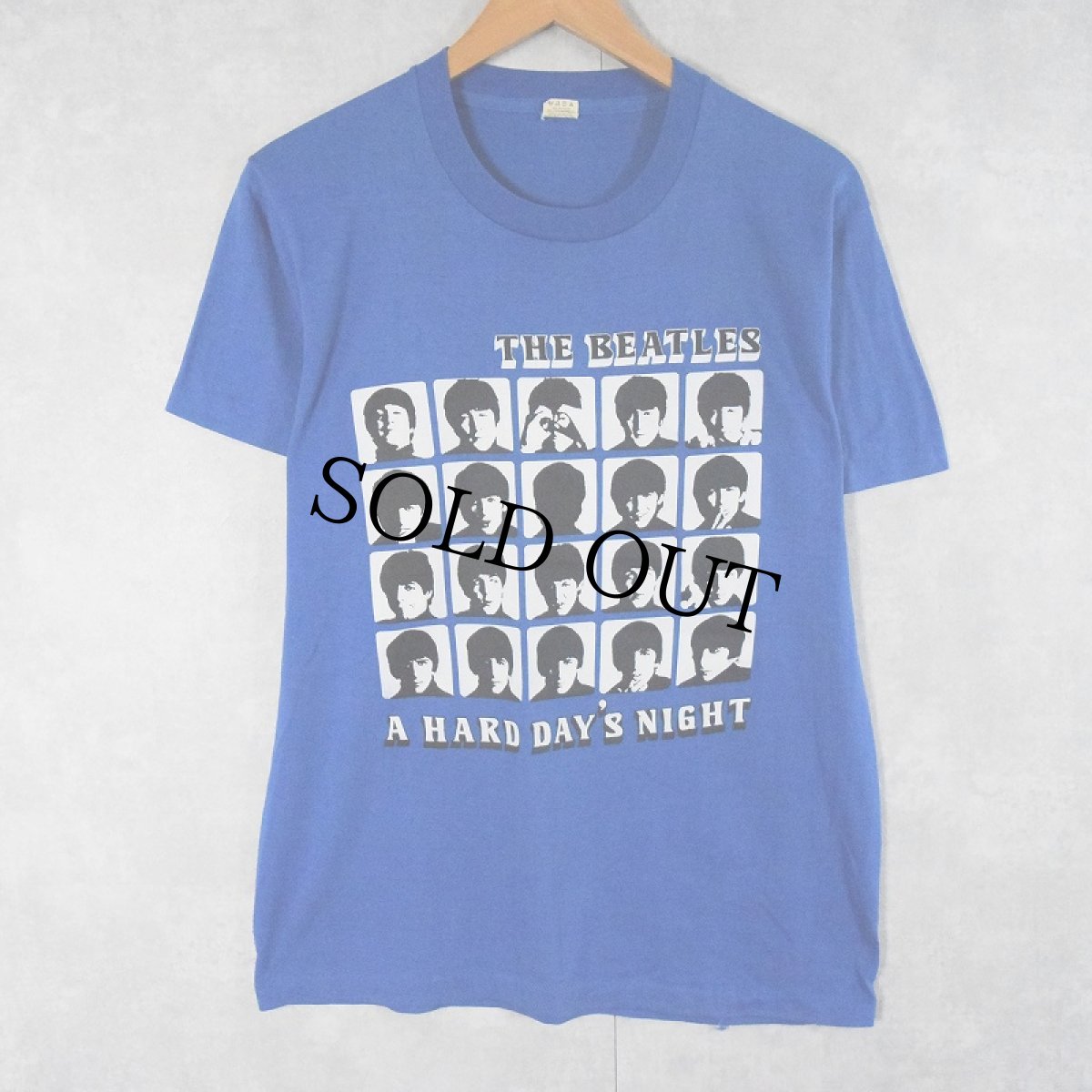 画像1: 80's THE BEATLES USA製 "A HARD DAY'S NIGHT" ロックバンドTシャツ L (1)