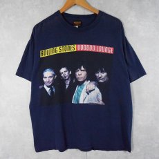 画像1: 1994 ROLLING STONES USA製 "VOODOO LOUNGE" ロックバンドツアーTシャツ NAVY XL (1)