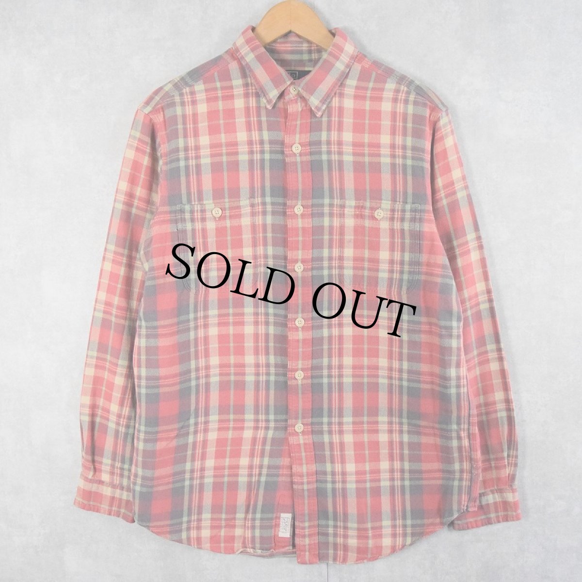 画像1: POLO Ralph Lauren チェック柄 ヘビーネルシャツ L (1)