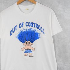 画像1: 90's TROLL IRELAND製 "OUT OF CONTROLL" キャラクタープリントTシャツ XL (1)
