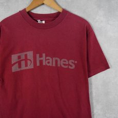 画像1: 90's Hanes ロゴプリントTシャツ M (1)