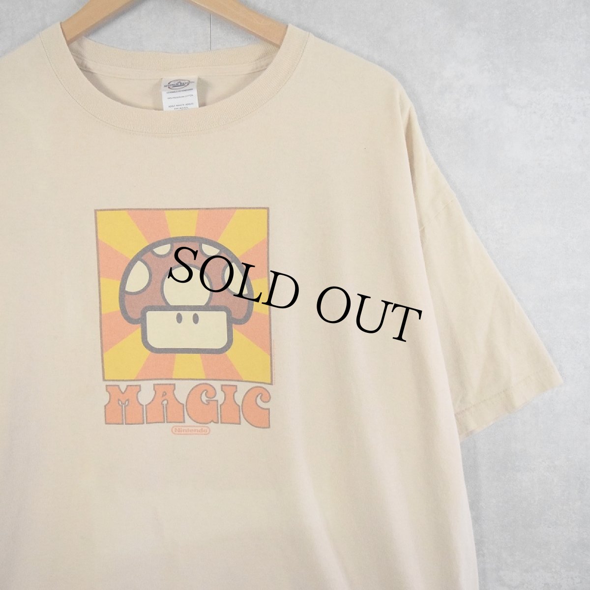 画像1: 2005 Nintendo SUPER MARIO BROS. "MAGIC" ゲームキャラクタープリントTシャツ XL (1)