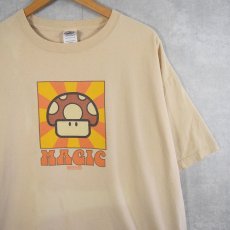 画像1: 2005 Nintendo SUPER MARIO BROS. "MAGIC" ゲームキャラクタープリントTシャツ XL (1)