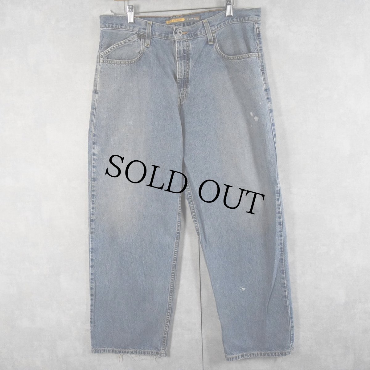 画像1: Levi's SILVER TAB "BAGGY STRAIGHT" デニムパンツ W35 (1)