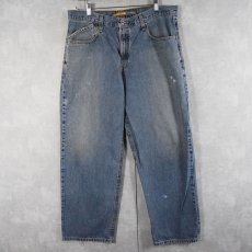 画像1: Levi's SILVER TAB "BAGGY STRAIGHT" デニムパンツ W35 (1)