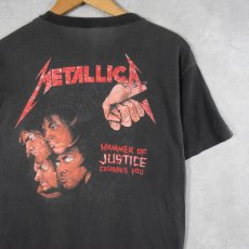 画像2: 80's METALLICA "DAMAGED JUSTICE" ヘビーメタルバンドTシャツ BLACK (2)