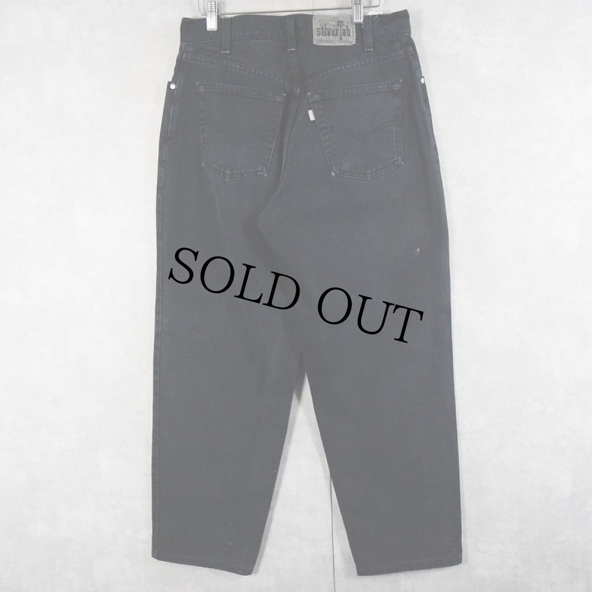 画像2: 90's Levi's SILVER TAB USA製 "Loose" ブラックデニムパンツ W31 (2)