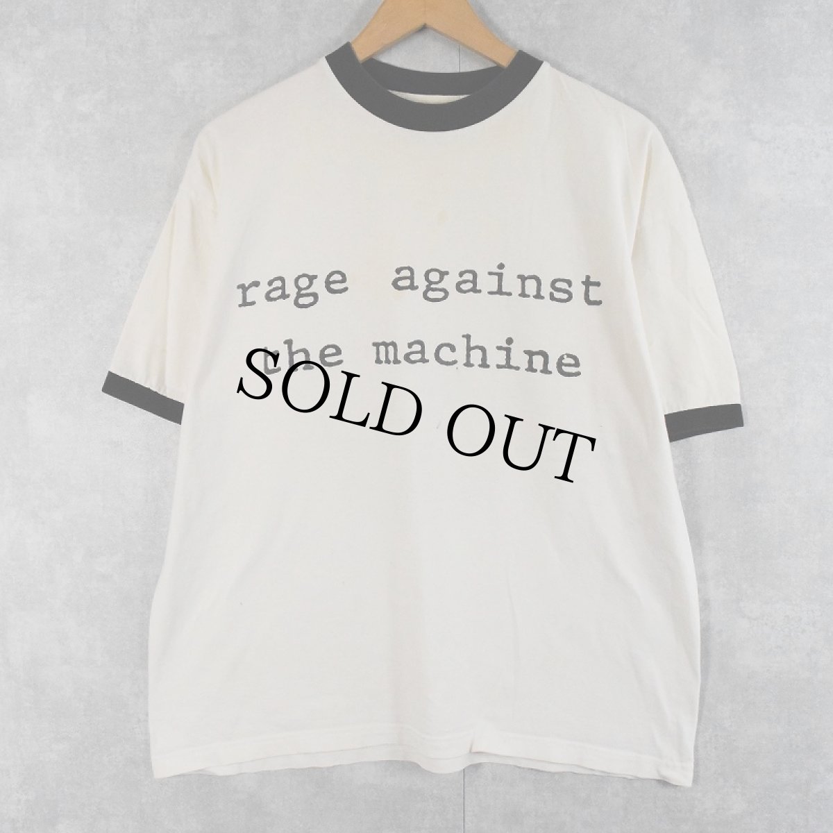 画像2: 90〜2000's Rage Against the Machine ロックバンドリンガーTシャツ (2)