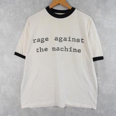 画像2: 90〜2000's Rage Against the Machine ロックバンドリンガーTシャツ  (2)