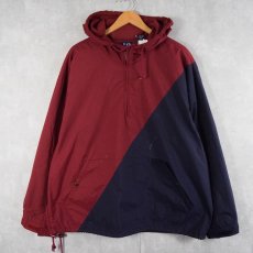 画像2: 90's GAP 2トーン切り替え ナイロンアノラックパーカー XL (2)