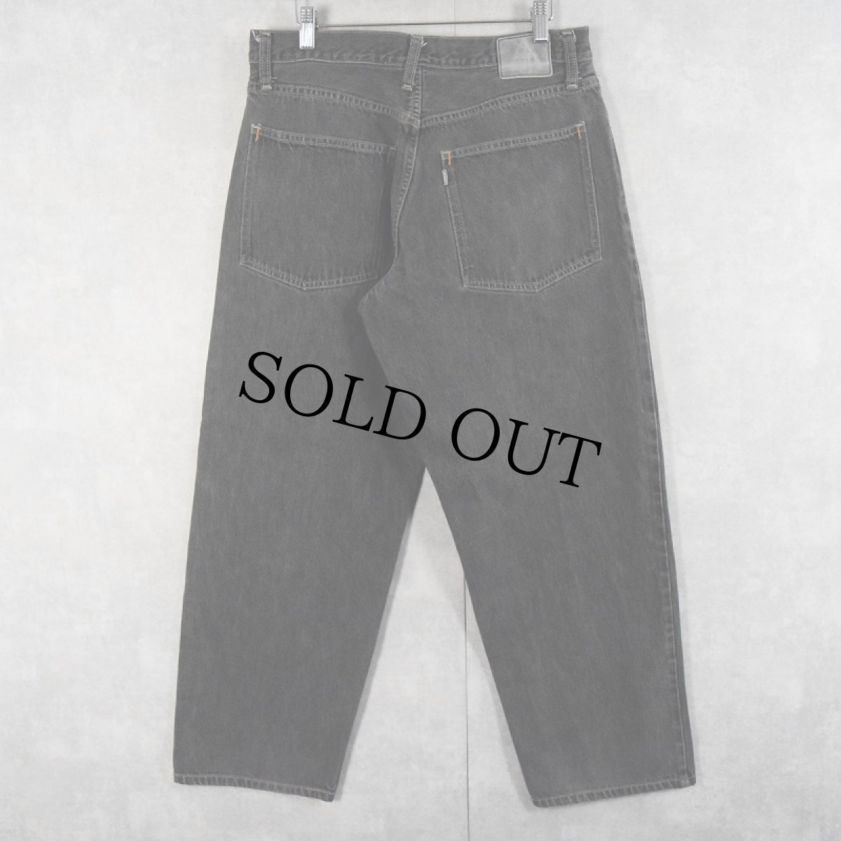 画像2: Levi's SILVER TAB "BAGGY" ブラックデニムパンツ W33 (2)