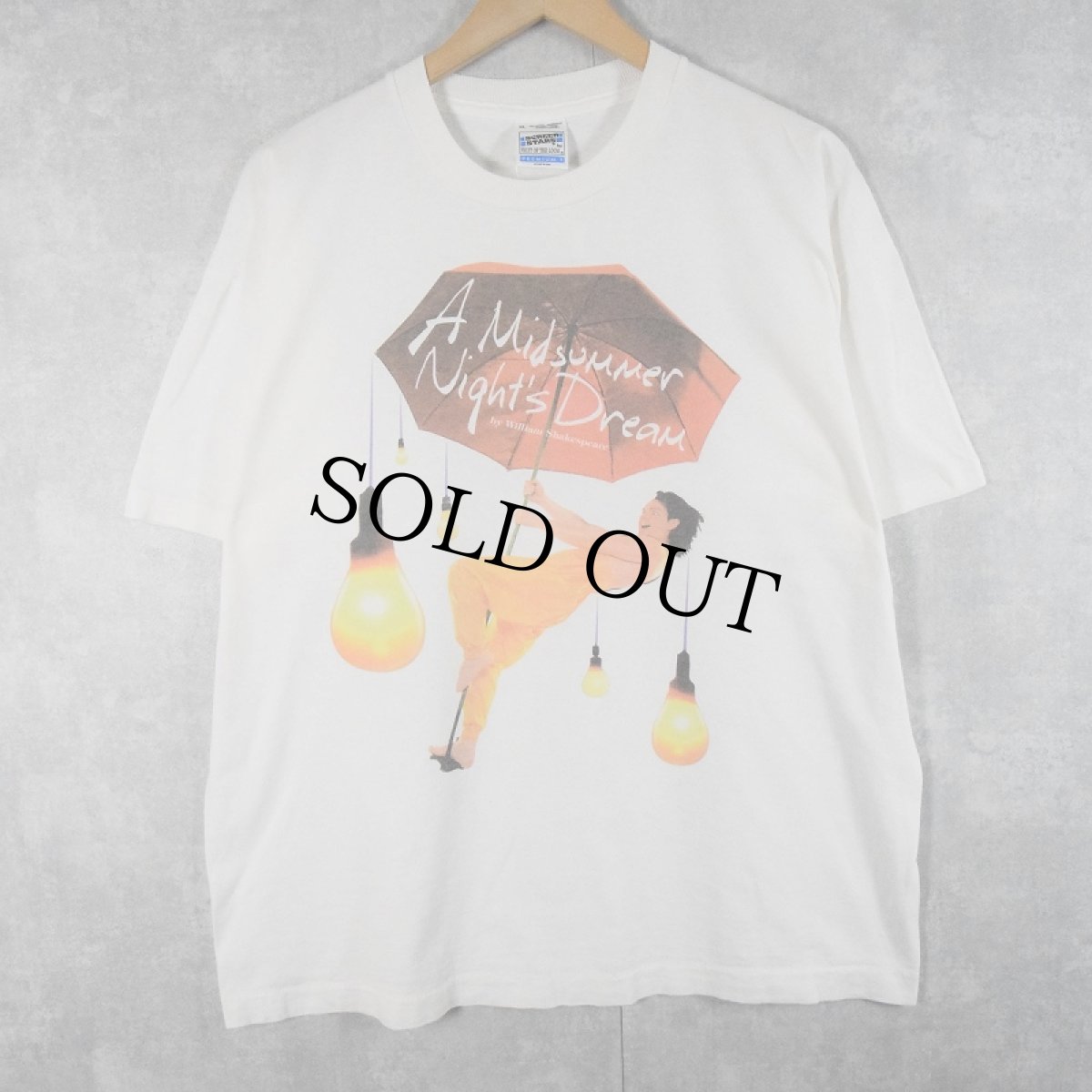 画像1: 90's A Midsummer Night's Dream ミュージカルプリントTシャツ XL (1)