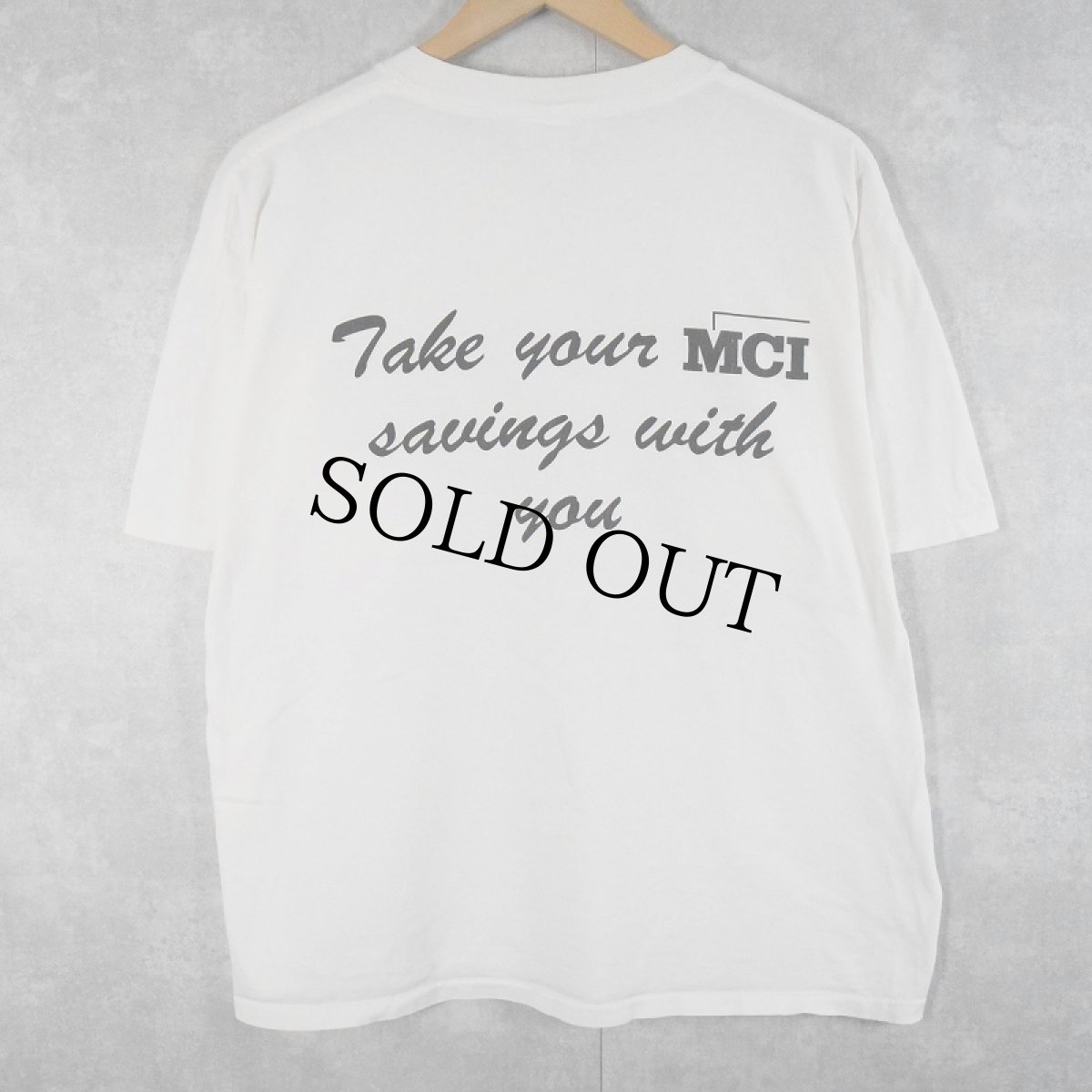 画像2: 90's MCI テレホンカード プリントTシャツ XL (2)