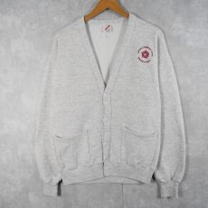 画像1: 【SALE】 90's JERZEES USA製 "CHRYSLER TECHNOLOGY CENTER" 刺繍スウェットカーディガン ONE SIZE (1)