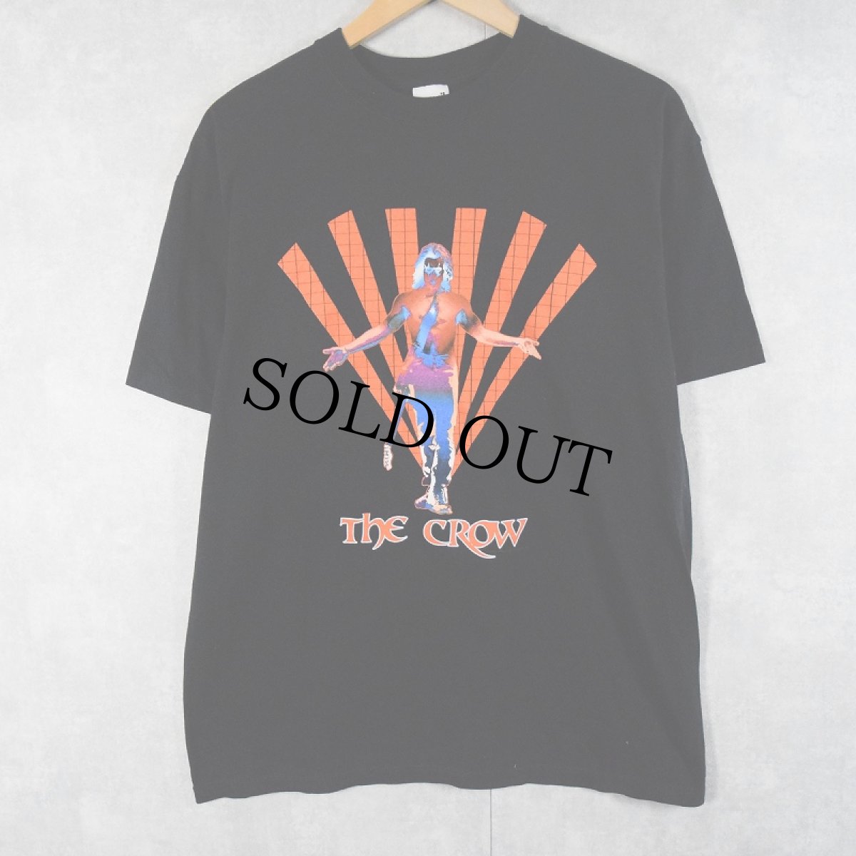 画像1: The Crow ファンタジーアクション映画プリントTシャツ BLACK L (1)