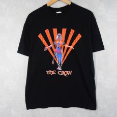 画像1: The Crow ファンタジーアクション映画プリントTシャツ BLACK L (1)