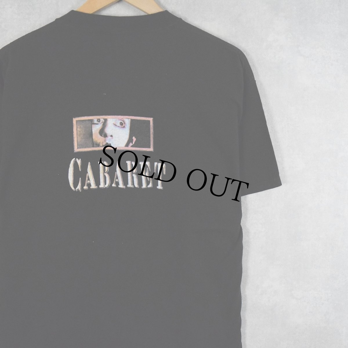 画像1: CABARET "IN HERE LIFE IS BEAUTIFUL" ミュージカル映画プリントTシャツ BLACK L (1)