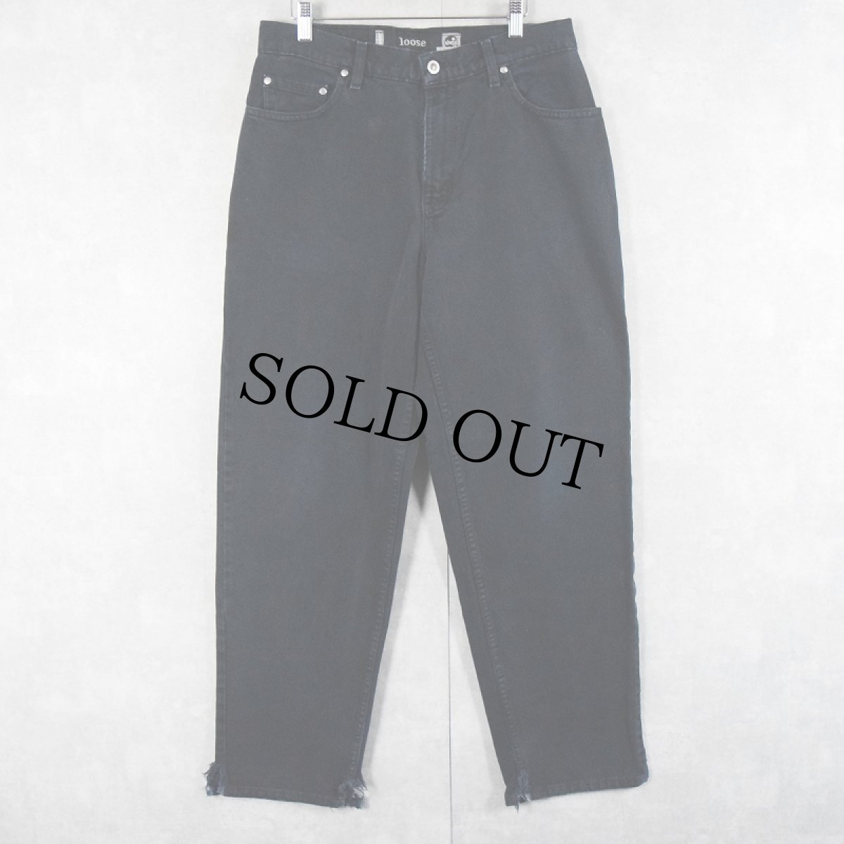 画像1: 90's Levi's SILVER TAB USA製 "LOOSE" ブラックデニムパンツ W32 (1)