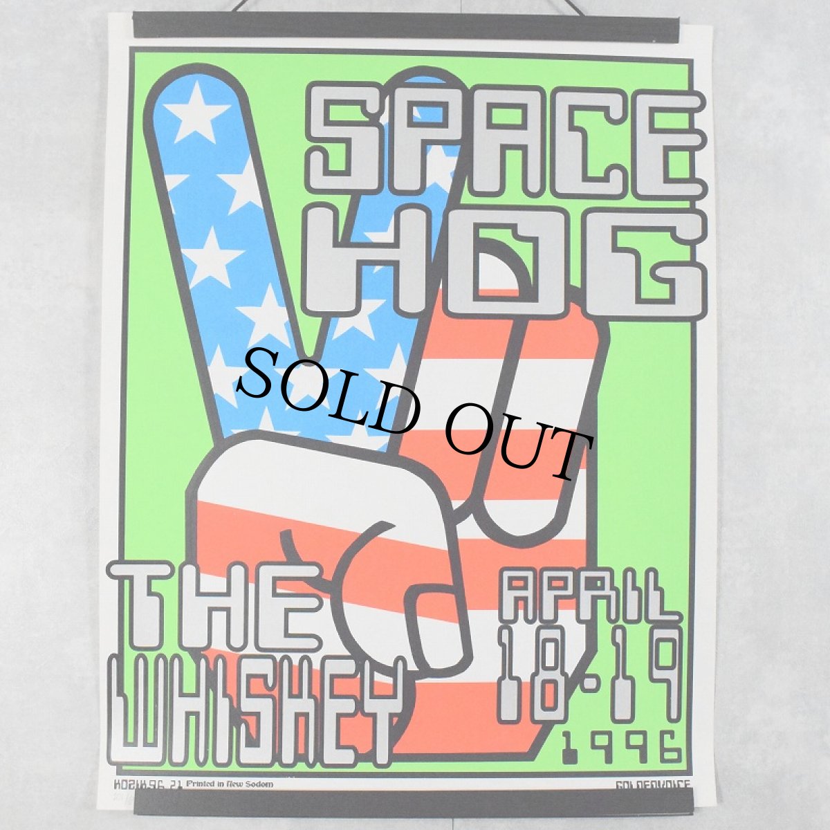 画像1: 【SALE】 1996 Frank Kozik "Spacehog" オルタナティブロックバンド Poster (1)