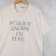 画像1: 90's DON'T PANIC "NOBODY KNOWS I'M ELVIS." プリントTシャツ (1)