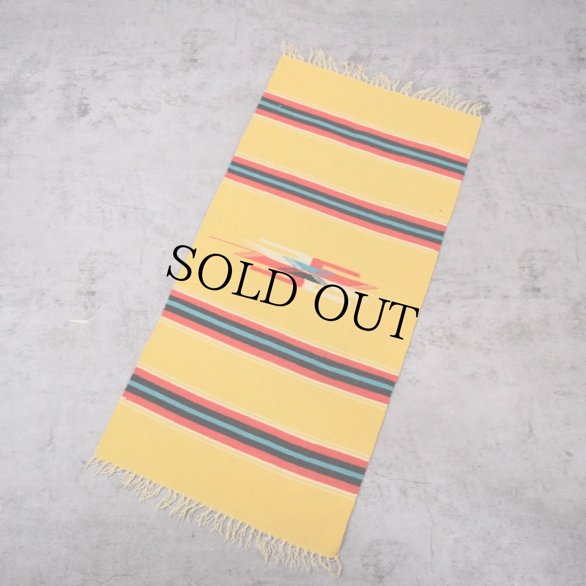 画像2: VINTAGE メキシカン ラグ (2)