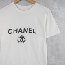 画像1: ブート 90's CHANEL ロゴプリントTシャツ  (1)