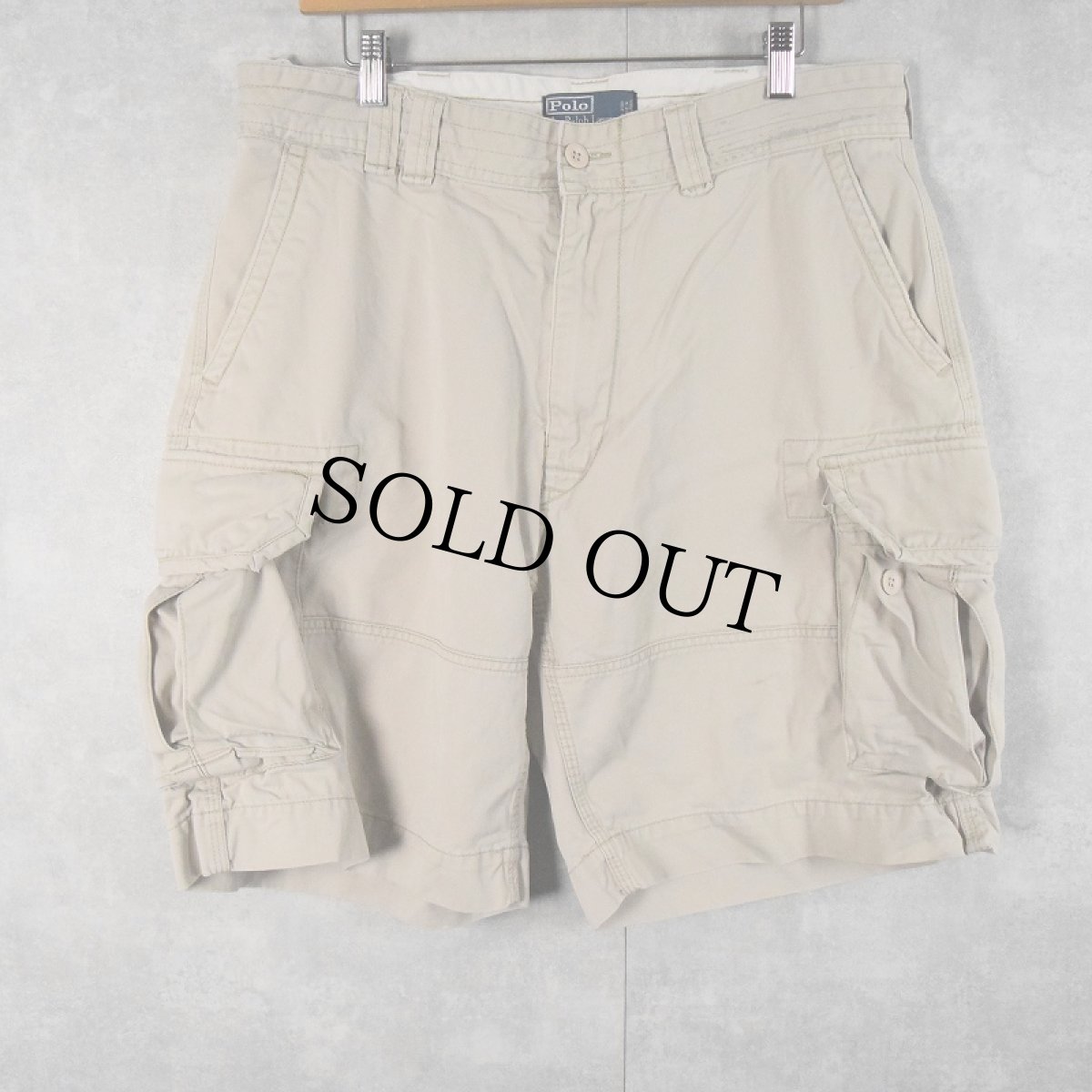 画像1: POLO Ralph Lauren "POLO CHINO" チノカーゴショーツ W35 (1)