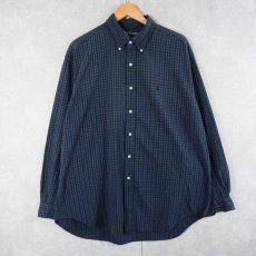 画像1: POLO Ralph Lauren "BLAKE" チェック柄 ボタンダウンシアサッカーシャツ XL (1)