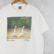 画像1: 90's Will Bullas "back quackers...." アートプリントTシャツ XL (1)