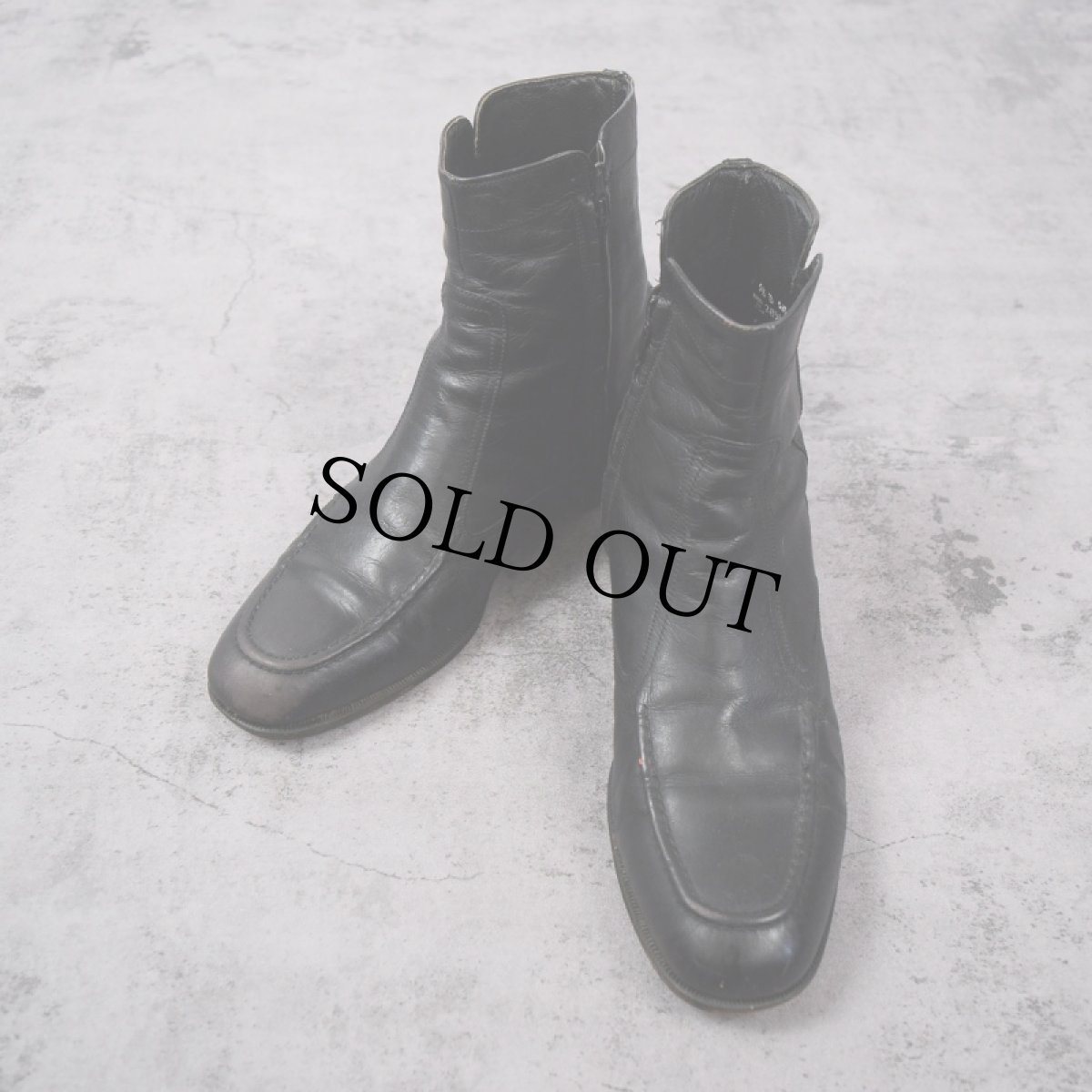 画像1: FLORSHEIM サイドジップ レザーシューズ BLACK 27.5cm (1)