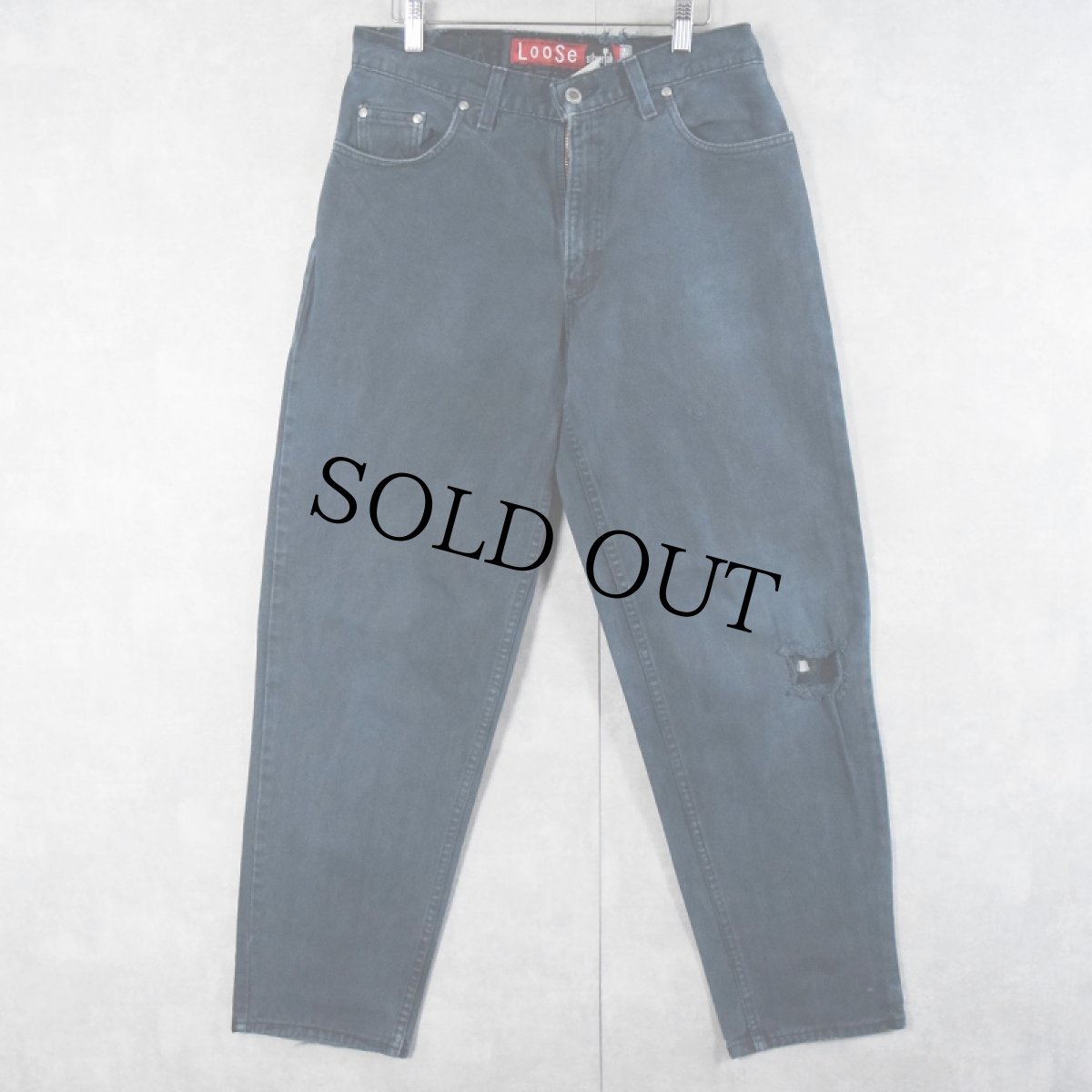 画像1: 90's Levi's SILVER TAB USA製 "LOOSE" 後染めデニムパンツ W30 (1)