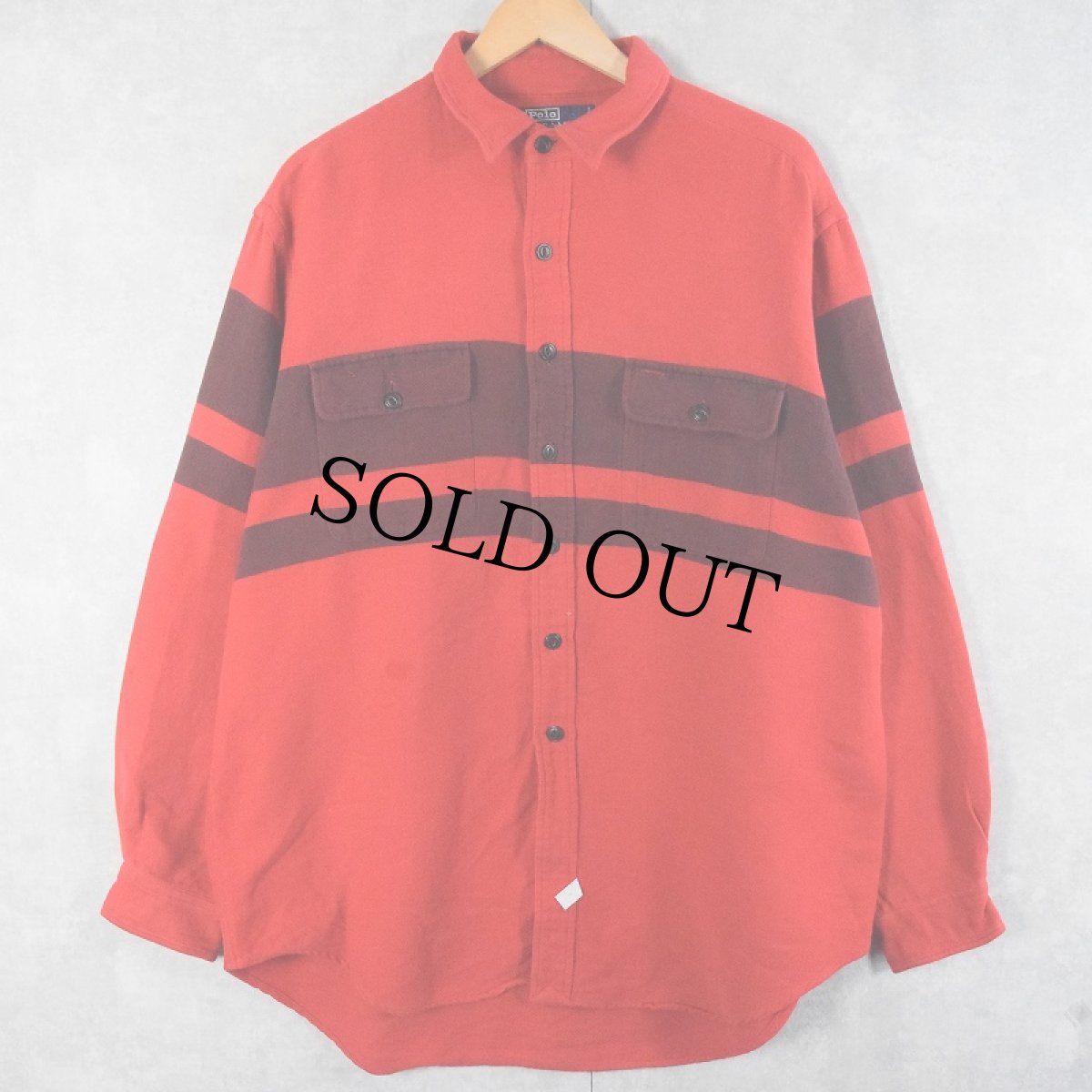 画像1: POLO Ralph Lauren ネルシャツ XL (1)