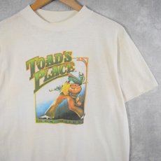 画像1: 【SALE】 70〜80's TOAD'S PLACE USA製 ナイトクラブプリントTシャツ L (1)