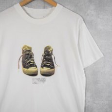 画像1: "YOU HAVE TO STAY IN SHAPE" スニーカープリントTシャツ (1)