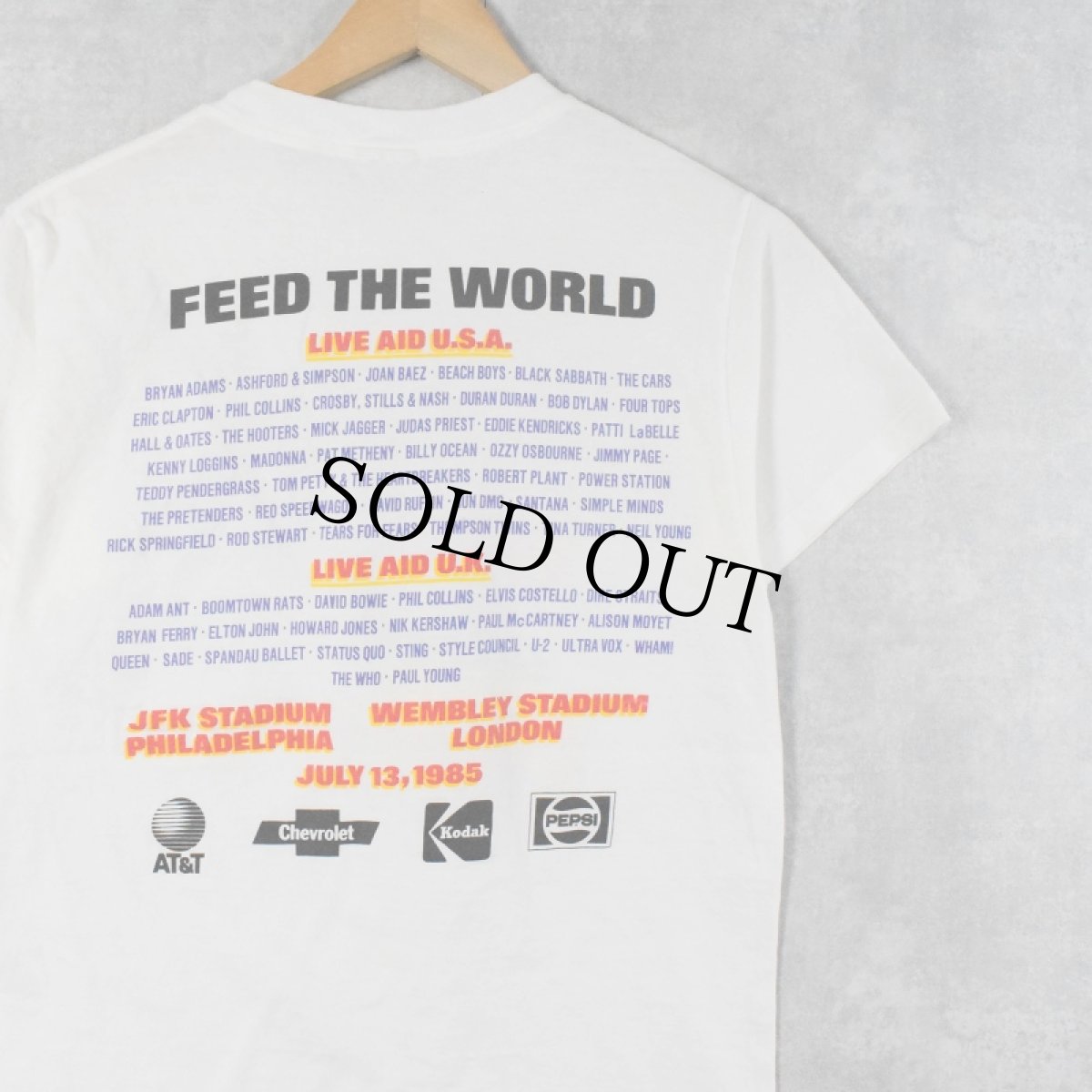 画像2: 1985 LIVE AID チャリティコンサートTシャツ (2)