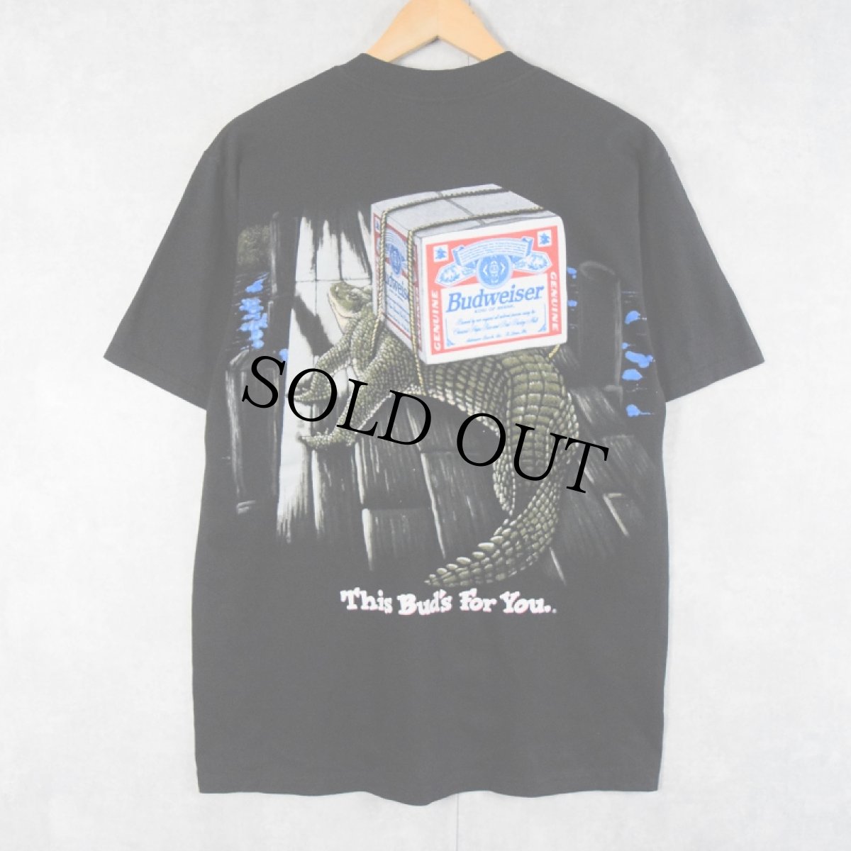 画像2: 90's Budweiser USA製 ビールメーカープリントTシャツ L (2)