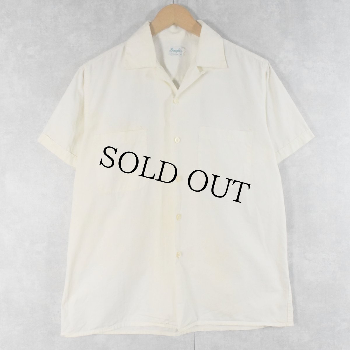 画像2: 50's Douglas "BARKLEY CLUB" チェーン刺繍 オープンカラーシャツ (2)