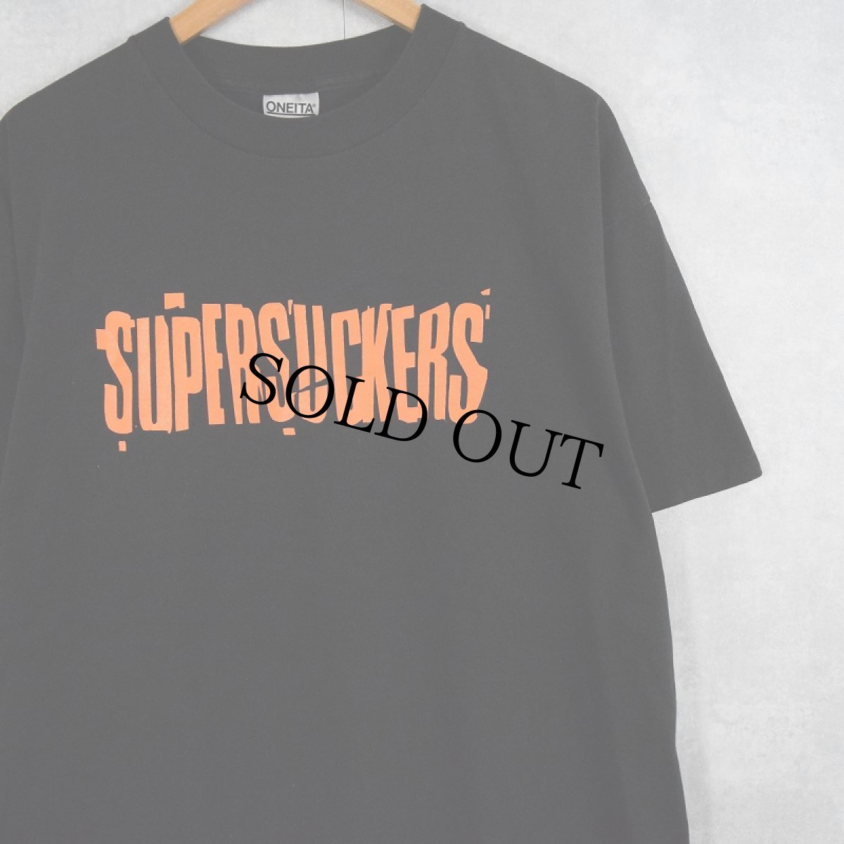 画像1: 【SALE】 90's SUPERSUCKERS USA製 ロックバンドTシャツ BLACK XL (1)