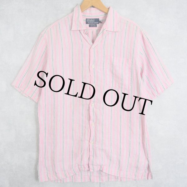 POLO RALPH LAUREN ポロラルフローレン ストライプ 半袖 シャツ 未使用品 サイズ:XXL  ピンク リネン100％ メンズ CALDWELL トップス 楽天市場】POLO RALPH LAUREN ポロラルフローレン ストライプ